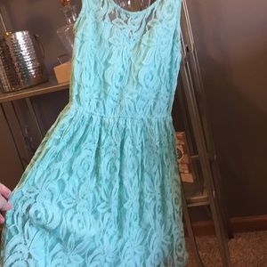 LA Hearts mint colored floral dress